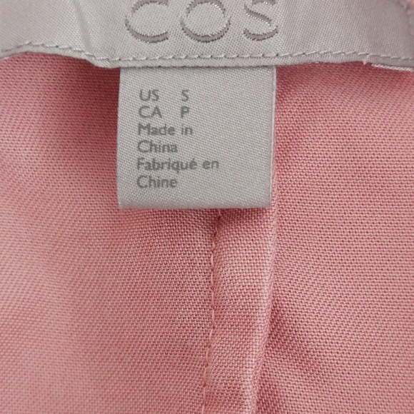 COS Oversized Button-Down Shirt in Dusty Rose S/ XXL - Picture 4 of 5